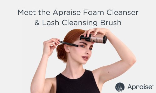 Meet the Apraise Foam Cleanser & Lash Cleansing Brush